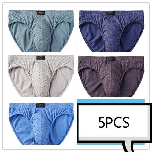 5pcs Cotton Briefs Mens