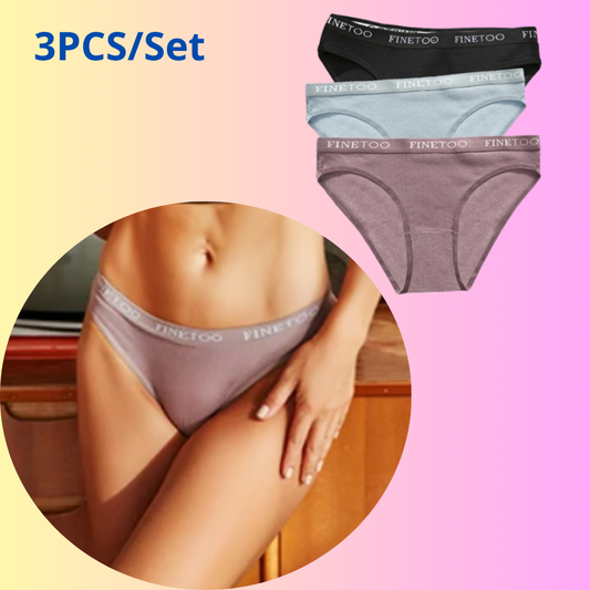 3PCS/Set Women Cotton Underwear