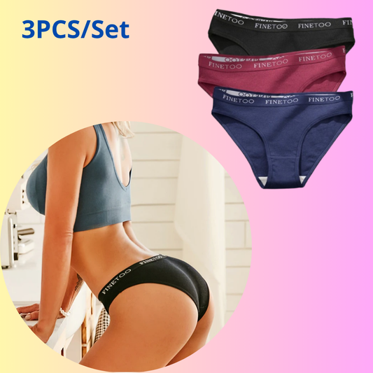 3PCS/Set Women Cotton Underwear